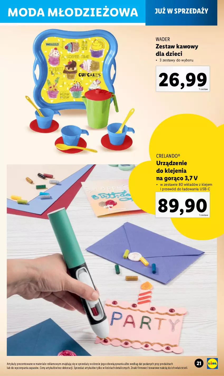 Gazetka promocyjna Lidl - GAZETKA - ważna 06.05 do 01.06.2024 - strona 21 - produkty: Dzieci, Klej, Moda, Przewód