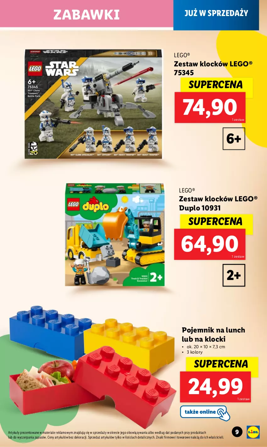 Gazetka promocyjna Lidl - GAZETKA - ważna 06.05 do 01.06.2024 - strona 9 - produkty: Klocki, LEGO, Pojemnik, Pojemnik na lunch