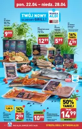 Gazetka promocyjna Aldi - Pełna oferta - Gazetka - ważna od 28.04 do 28.04.2024 - strona 10 - produkty: Sos, Ser, Mus, Pstrąg tęczowy, Karkówka wieprzowa, Kiełbaski białe, Boczek, Pstrąg, Grill, Boczek wieprzowy, Musztarda, Fa