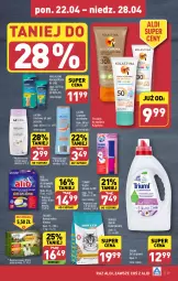 Gazetka promocyjna Aldi - Pełna oferta - Gazetka - ważna od 28.04 do 28.04.2024 - strona 29 - produkty: Nivelazione, Tablet, Friskies, Clin, Szampon, Krem do stóp, Zmywarki, Tabletki do zmywarki