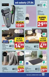 Gazetka promocyjna Aldi - Pełna oferta - Gazetka - ważna od 28.04 do 28.04.2024 - strona 39 - produkty: Ręcznik kąpielowy, Koc, Dywanik łazienkowy, Dywanik, Remington, Golarka, Szynka, Wełna, Ręcznik, Maszynka, Dywan