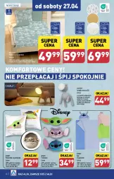 Gazetka promocyjna Aldi - Pełna oferta - Gazetka - ważna od 28.04 do 28.04.2024 - strona 40 - produkty: Koc, Pościel, Poszewka, LANA, Disney, Silan, Star Wars, Poduszka, Akumulator