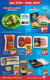 Gazetka promocyjna Aldi - Pełna oferta - Gazetka - ważna od 28.04 do 28.04.2024 - strona 9 - produkty: Ser, Mus, Pstrąg tęczowy, Karkówka wieprzowa, Kiełbaski białe, Boczek, Pstrąg, Grill, Boczek wieprzowy, Musztarda, Fa