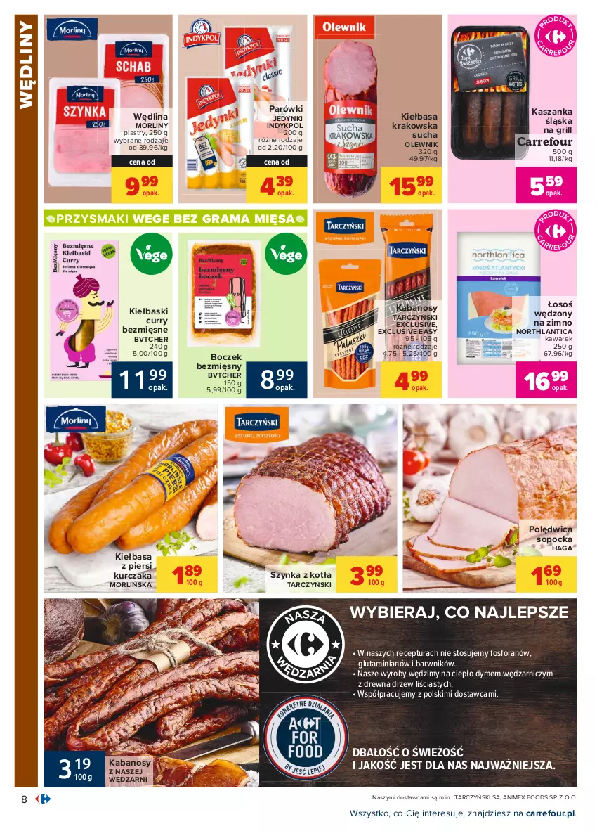 Gazetka promocyjna Carrefour - Gazetka Carrefour - ważna 28.07 do 07.08.2021 - strona 14 - produkty: Boczek, Gra, Grill, Kabanos, Kasza, Kaszanka, Kawa, Kiełbasa, Kiełbasa krakowska, Kiełbasa z piersi kurczaka, Kurczak, Morliny, Olewnik, Parówki, Polędwica, Przysmaki, Rama, Szynka, Tarczyński, Wałek, Wędlina