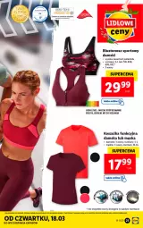 Gazetka promocyjna Lidl - GAZETKA - Gazetka - ważna od 20.03 do 20.03.2021 - strona 21 - produkty: Sok, Por, Biustonosz, Kosz, Koszulka, Sport, Koszulka funkcyjna