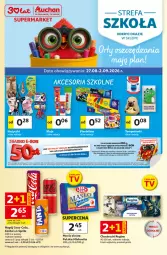 Gazetka promocyjna Auchan - Gazetka 30 Lat Supermarket Auchan - Gazetka - ważna od 02.09 do 02.09.2026 - strona 1 - produkty: Por, Gin, Gra, Papier, Coca-Cola, Mlekovita, Sharp, Chusteczki, Fanta, Sprite, Napój, Olej, Mleko, Fa