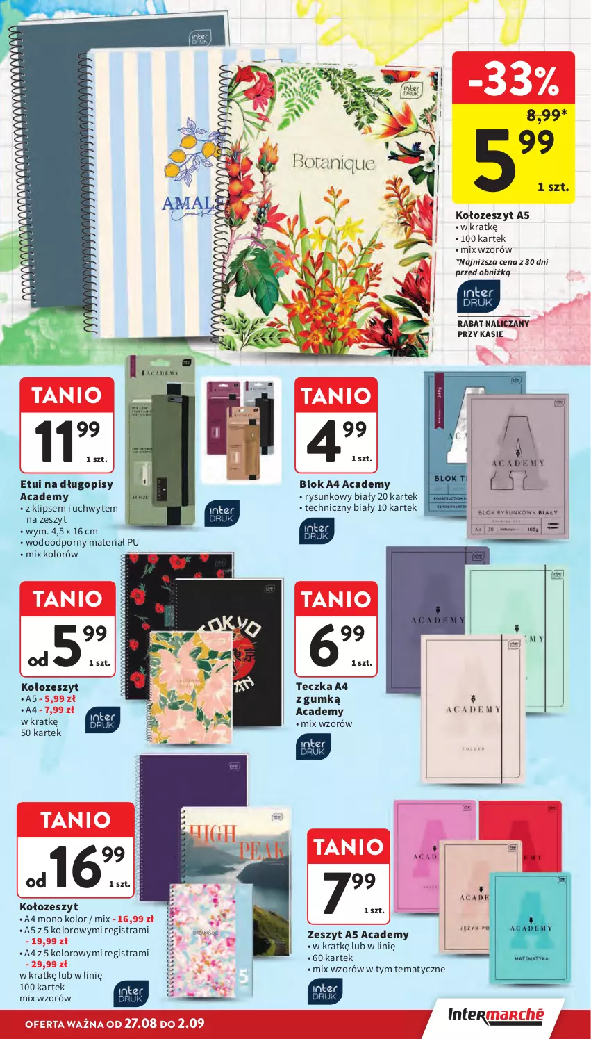 Gazetka promocyjna Intermarche - Gazetka Intermarche - ważna 27.08 do 02.09.2026 - strona 41 - produkty: Długopis, Por