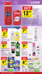 Gazetka promocyjna Intermarche - Gazetka Intermarche - Gazetka - ważna od 02.09 do 02.09.2026 - strona 38 - produkty: Mydło w płynie, Por, Gin, Papier, Bell, Old Spice, Dezodorant, Adidas, Papier toaletowy, Mola, Always, Szampon, Ziaja, Podpaski, Odżywka, Mydło, Dozownik, Kakao, Masło, Mięta, Herbapol, Mleko