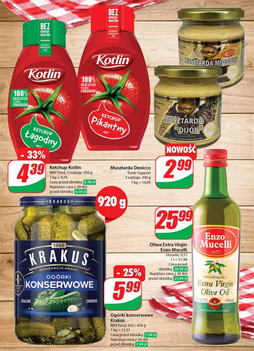 Gazetka promocyjna Dino - Gazetka 14 / 2024 - ważna 03.04 do 09.04.2024 - strona 19 - produkty: Gin, Ketchup, Kotlin, Krakus, Mus, Musztarda, Ogórki konserwowe, Por, Ser