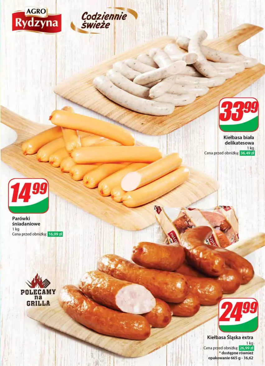 Gazetka promocyjna Dino - Gazetka 14 / 2024 - ważna 03.04 do 09.04.2024 - strona 27 - produkty: Danio, Grill, Kiełbasa, Kiełbasa biała, Parówki