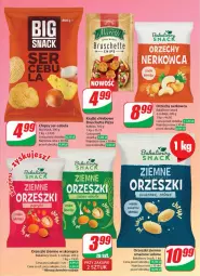 Gazetka promocyjna Dino - Gazetka 14 / 2024 - Gazetka - ważna od 09.04 do 09.04.2024 - strona 41 - produkty: Cebula, Ser, Orzeszki, Chipsy, Pizza, Bruschette, Chleb, Orzeszki ziemne