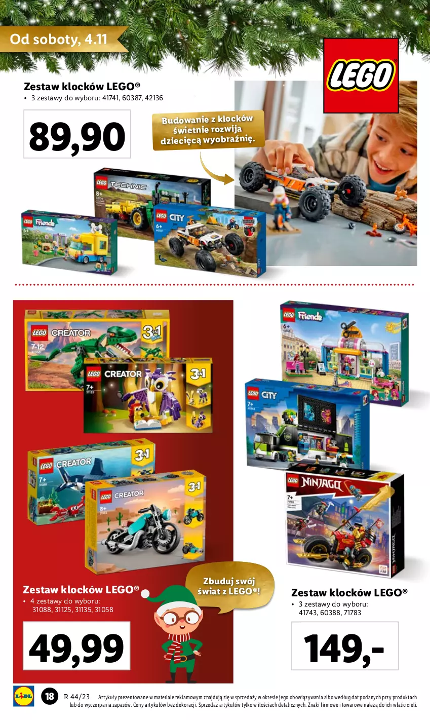 Gazetka promocyjna Lidl - KATALOG ZABAWKI - ważna 02.11 do 24.12.2023 - strona 18 - produkty: Dzieci, LEGO