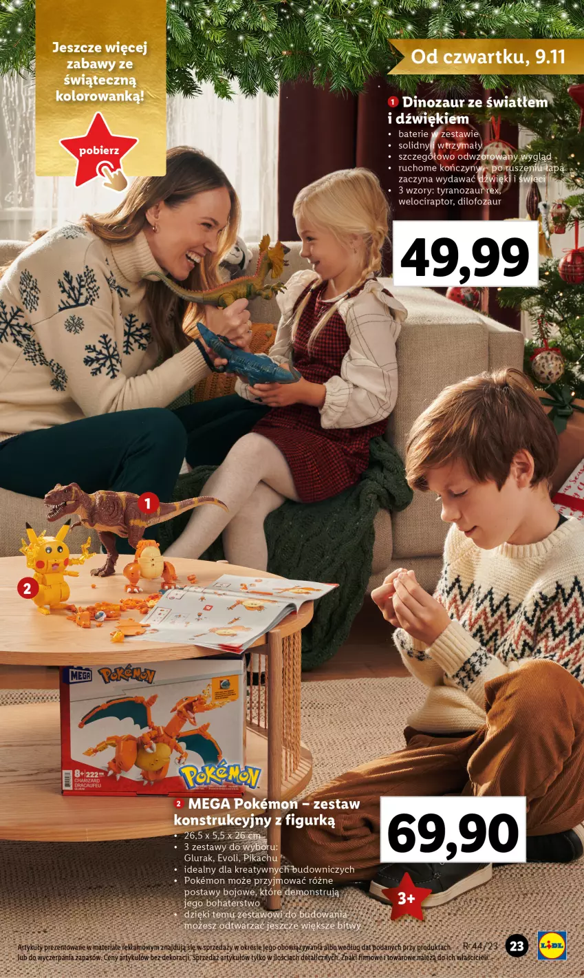 Gazetka promocyjna Lidl - KATALOG ZABAWKI - ważna 02.11 do 24.12.2023 - strona 23 - produkty: Dinozaur