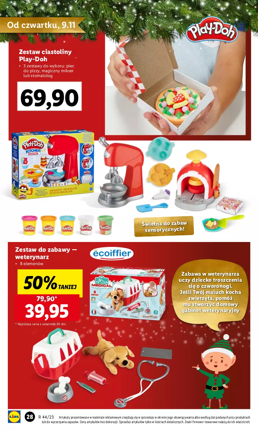 Gazetka promocyjna Lidl - KATALOG ZABAWKI - ważna 02.11 do 24.12.2023 - strona 28 - produkty: Koc, Mikser, Piec, Play-Doh, Ser, Zwierzęta