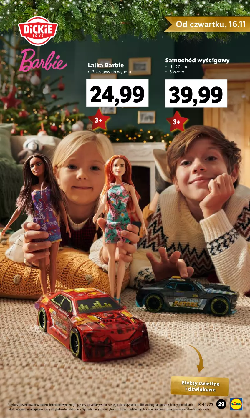 Gazetka promocyjna Lidl - KATALOG ZABAWKI - ważna 02.11 do 24.12.2023 - strona 29 - produkty: Barbie, Lalka, Samochód