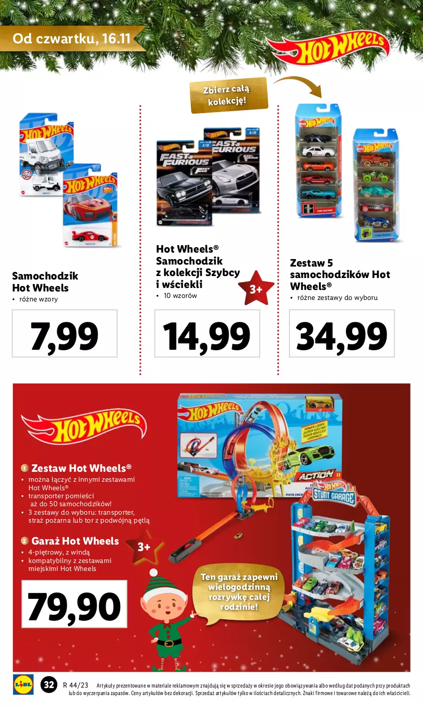 Gazetka promocyjna Lidl - KATALOG ZABAWKI - ważna 02.11 do 24.12.2023 - strona 32 - produkty: Chodzik, Garaż, Hot Wheels, Por, Sport, Straż pożarna, Tran