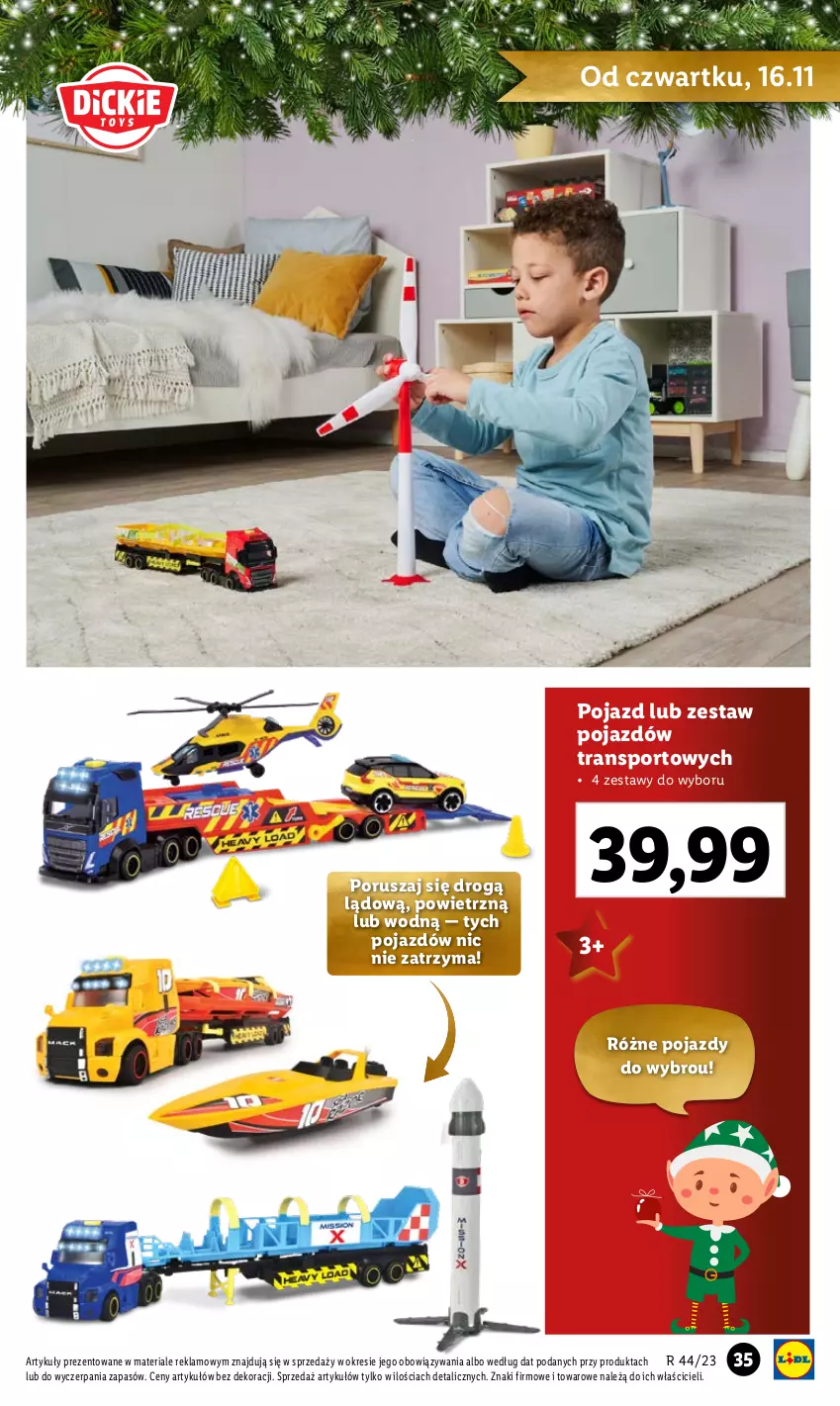 Gazetka promocyjna Lidl - KATALOG ZABAWKI - ważna 02.11 do 24.12.2023 - strona 35 - produkty: Pojazd, Por, Sport, Tran