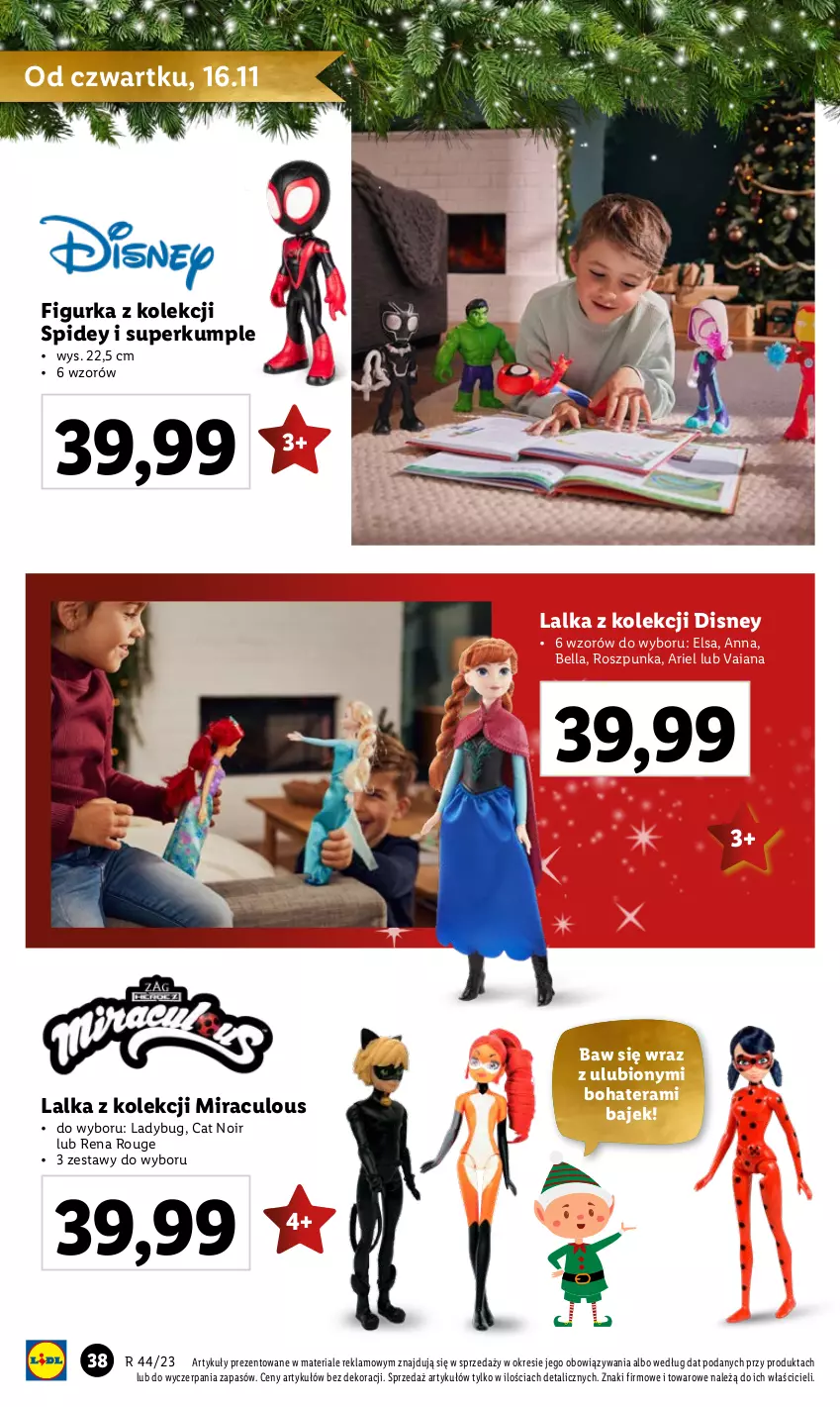 Gazetka promocyjna Lidl - KATALOG ZABAWKI - ważna 02.11 do 24.12.2023 - strona 38 - produkty: Ariel, Bell, Bella, Disney, Lalka, Tera