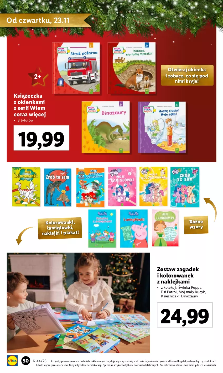 Gazetka promocyjna Lidl - KATALOG ZABAWKI - ważna 02.11 do 24.12.2023 - strona 50 - produkty: Dinozaur, Inka, Klej, Psi Patrol, Ser