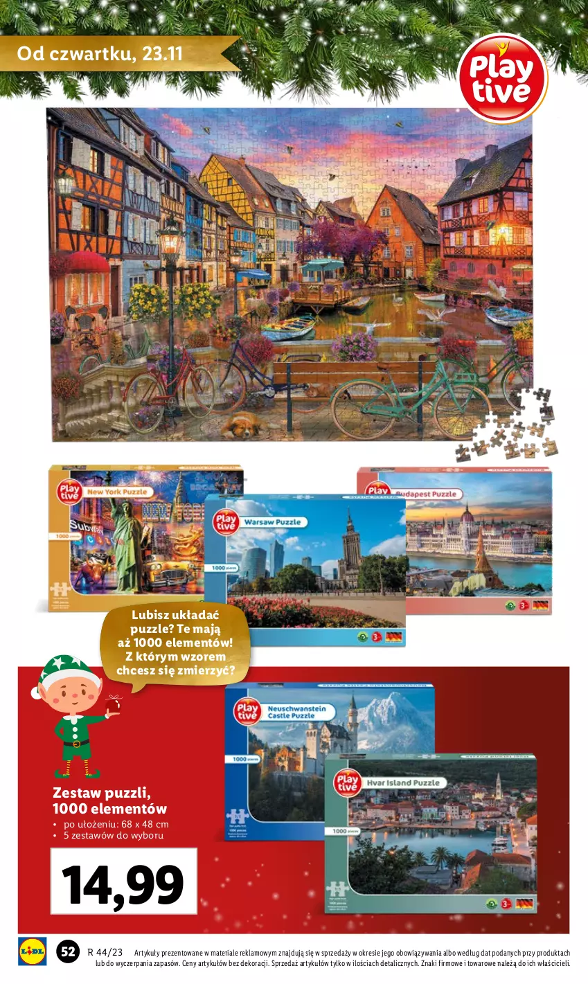 Gazetka promocyjna Lidl - KATALOG ZABAWKI - ważna 02.11 do 24.12.2023 - strona 52 - produkty: Puzzle