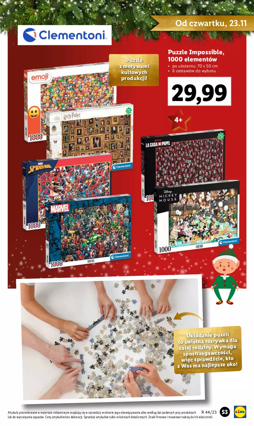 Gazetka promocyjna Lidl - KATALOG ZABAWKI - ważna 02.11 do 24.12.2023 - strona 53 - produkty: Puzzle