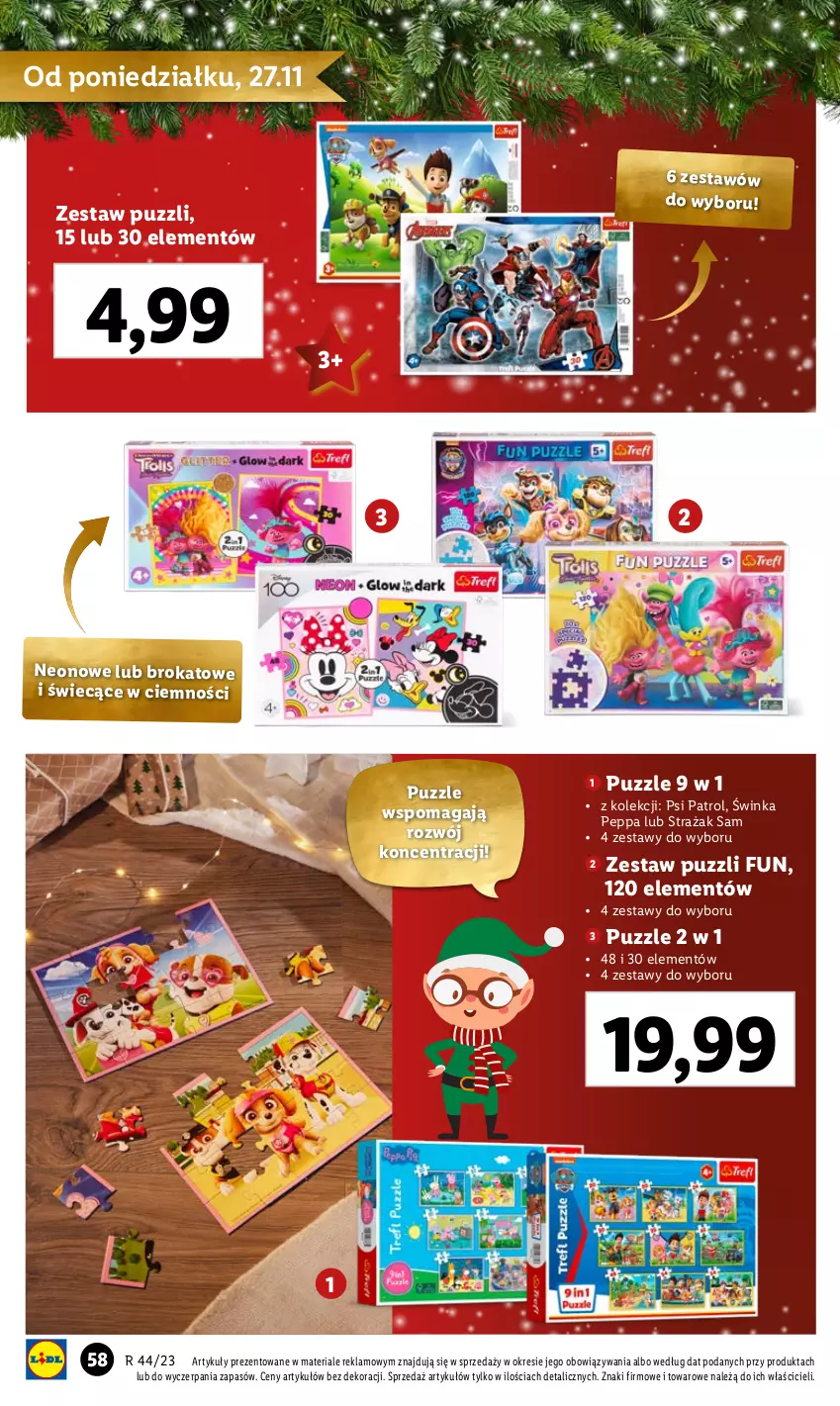 Gazetka promocyjna Lidl - KATALOG ZABAWKI - ważna 02.11 do 24.12.2023 - strona 58 - produkty: Inka, Psi Patrol, Puzzle