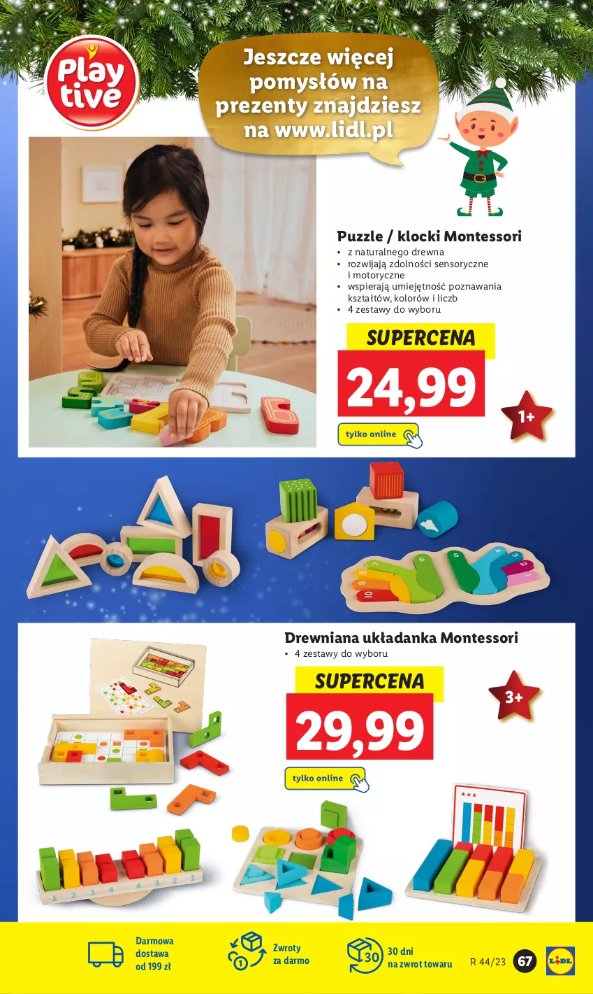 Gazetka promocyjna Lidl - KATALOG ZABAWKI - ważna 02.11 do 24.12.2023 - strona 67 - produkty: Klocki, Monte, Puzzle, Układanka