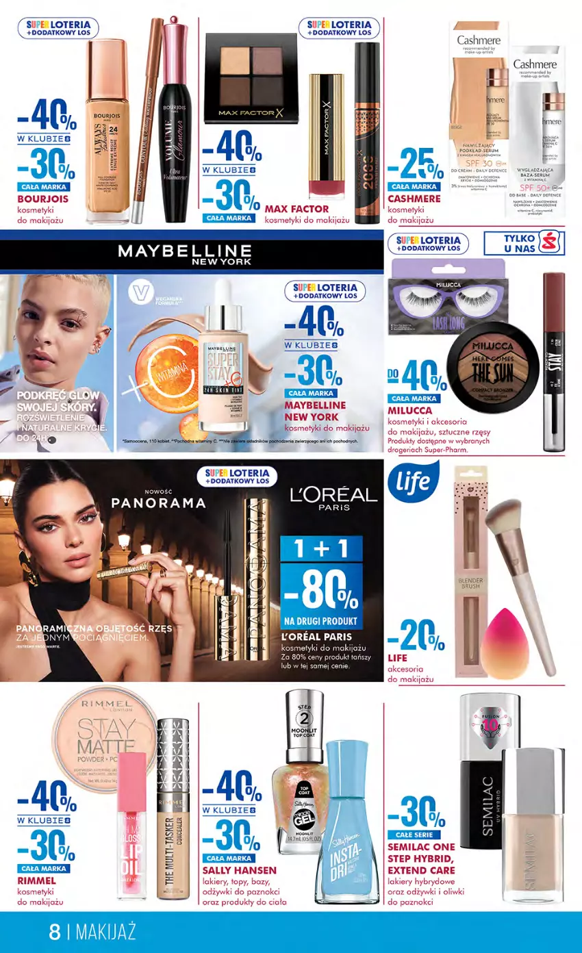 Gazetka promocyjna Super Pharm - Gazetka - ważna 30.08 do 11.09.2024 - strona 8 - produkty: Bell, Bourjois, Fa, Makijaż, Maybelline, Rama