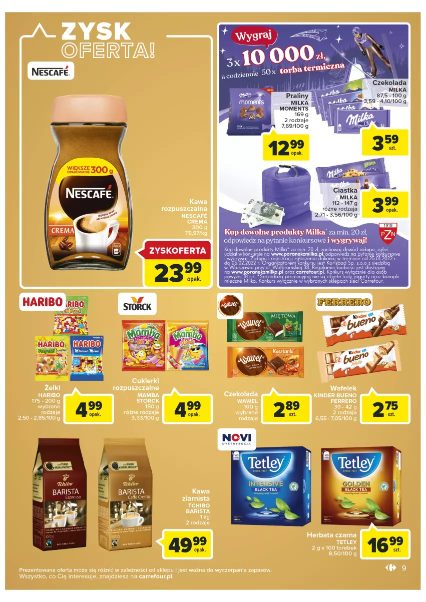 Gazetka promocyjna Carrefour - Gazetka Market - ważna 25.01 do 05.02.2022 - strona 9 - produkty: Ciastka, Gry, Lack, Milka, Moments, Por, Praliny