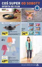 Gazetka promocyjna Aldi - Artykuły przemysłowe i tekstylia - Gazetka - ważna od 19.08 do 19.08.2023 - strona 9 - produkty: Piec, Top, Puzzle, T-shirt, Wełna, Spodnie, Patelnia, Piżama, Queentex