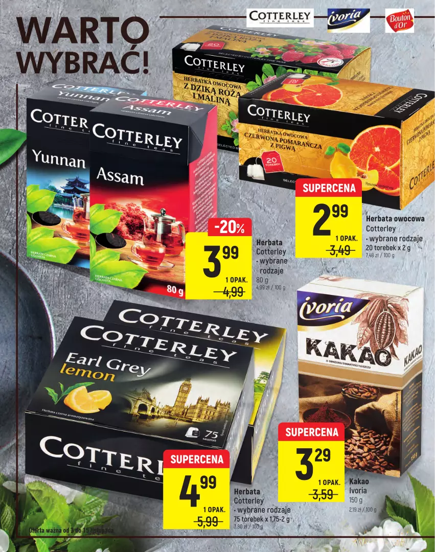 Gazetka promocyjna Intermarche - Targ Marek - ważna 04.11 do 15.11.2021 - strona 10 - produkty: Herbata, Herbata owocowa, Kakao