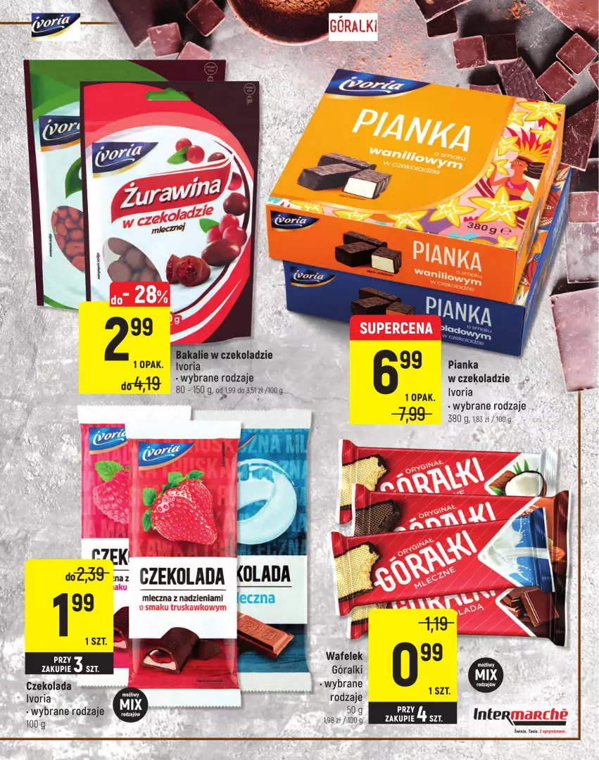 Gazetka promocyjna Intermarche - Targ Marek - ważna 04.11 do 15.11.2021 - strona 9 - produkty: Czekolada, Góralki, Wafelek