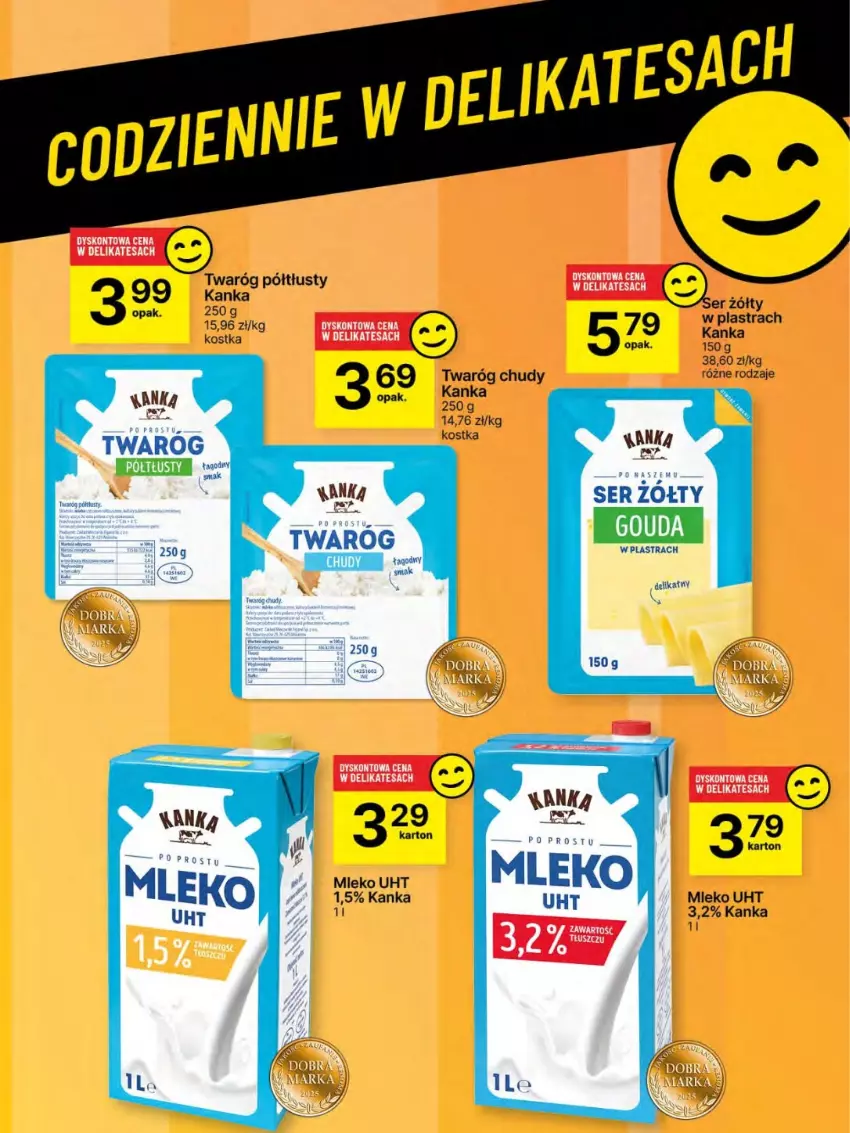 Gazetka promocyjna Delikatesy Centrum - Franczyza DC29 Czwartek - ważna 17.07 do 23.07.2025 - strona 45 - produkty: Mleko, Ser, Twaróg, Twaróg chudy, Twaróg półtłusty