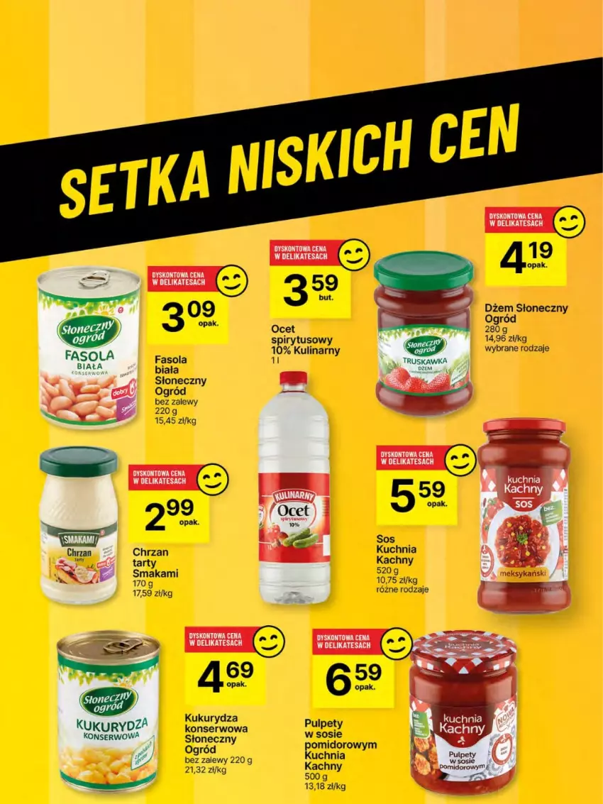 Gazetka promocyjna Delikatesy Centrum - Franczyza DC29 Czwartek - ważna 17.07 do 23.07.2025 - strona 54 - produkty: Chrzan, Dżem, Fa, Fasola, Kuchnia, Kukurydza, Ocet, Ogród, Pulpety, Ser, Sos