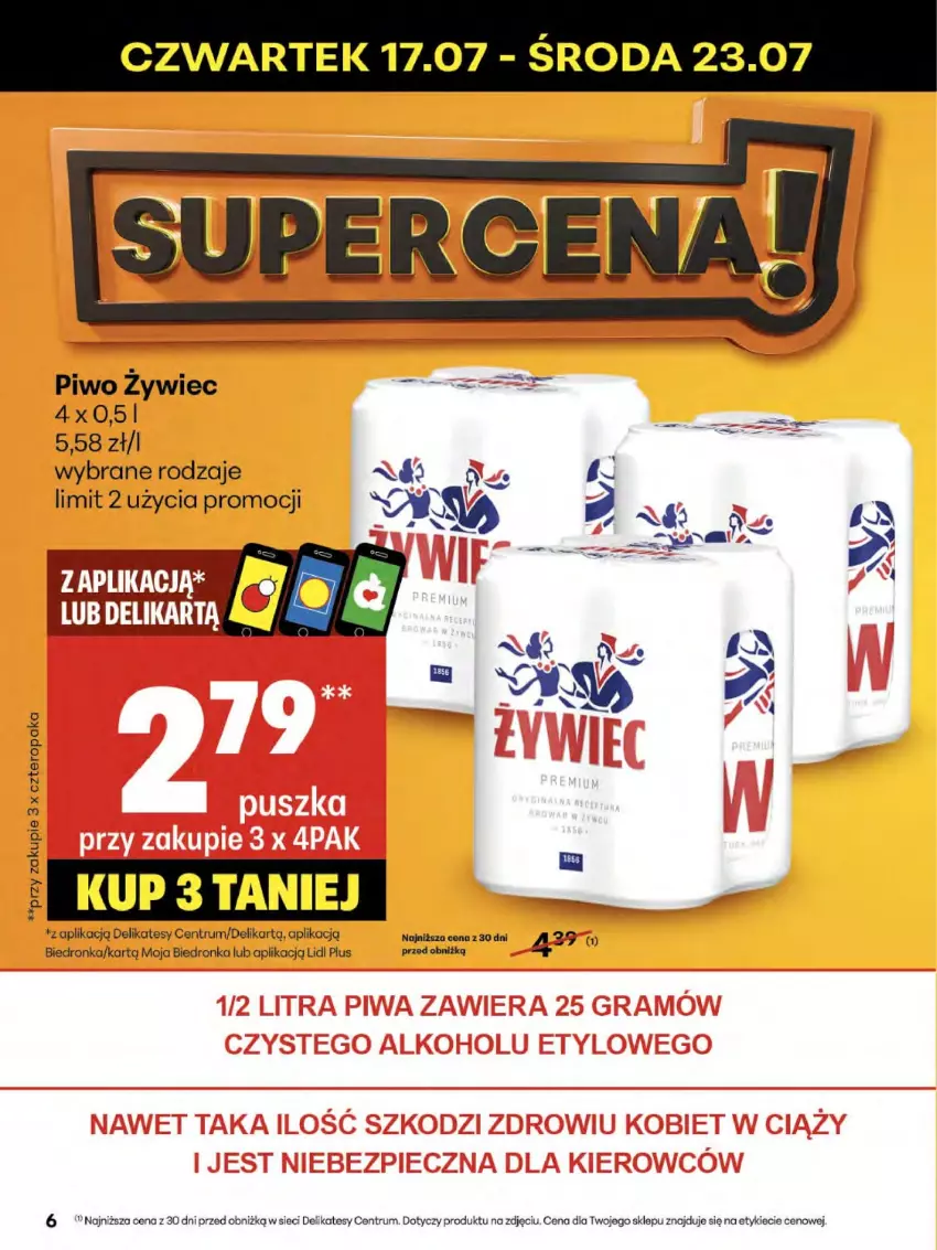 Gazetka promocyjna Delikatesy Centrum - Franczyza DC29 Czwartek - ważna 17.07 do 23.07.2025 - strona 6 - produkty: Dron, Piwo, Rum
