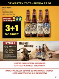 Gazetka promocyjna Delikatesy Centrum - Franczyza DC29 Czwartek - Gazetka - ważna od 23.07 do 23.07.2025 - strona 37 - produkty: Piwa, Piwo, Rum, Gra, Dron, Kozel