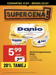 Gazetka promocyjna Delikatesy Centrum - Franczyza DC29 Czwartek - Gazetka - ważna od 23.07 do 23.07.2025 - strona 4 - produkty: Ser, Serek homogenizowany, Serek, Danio