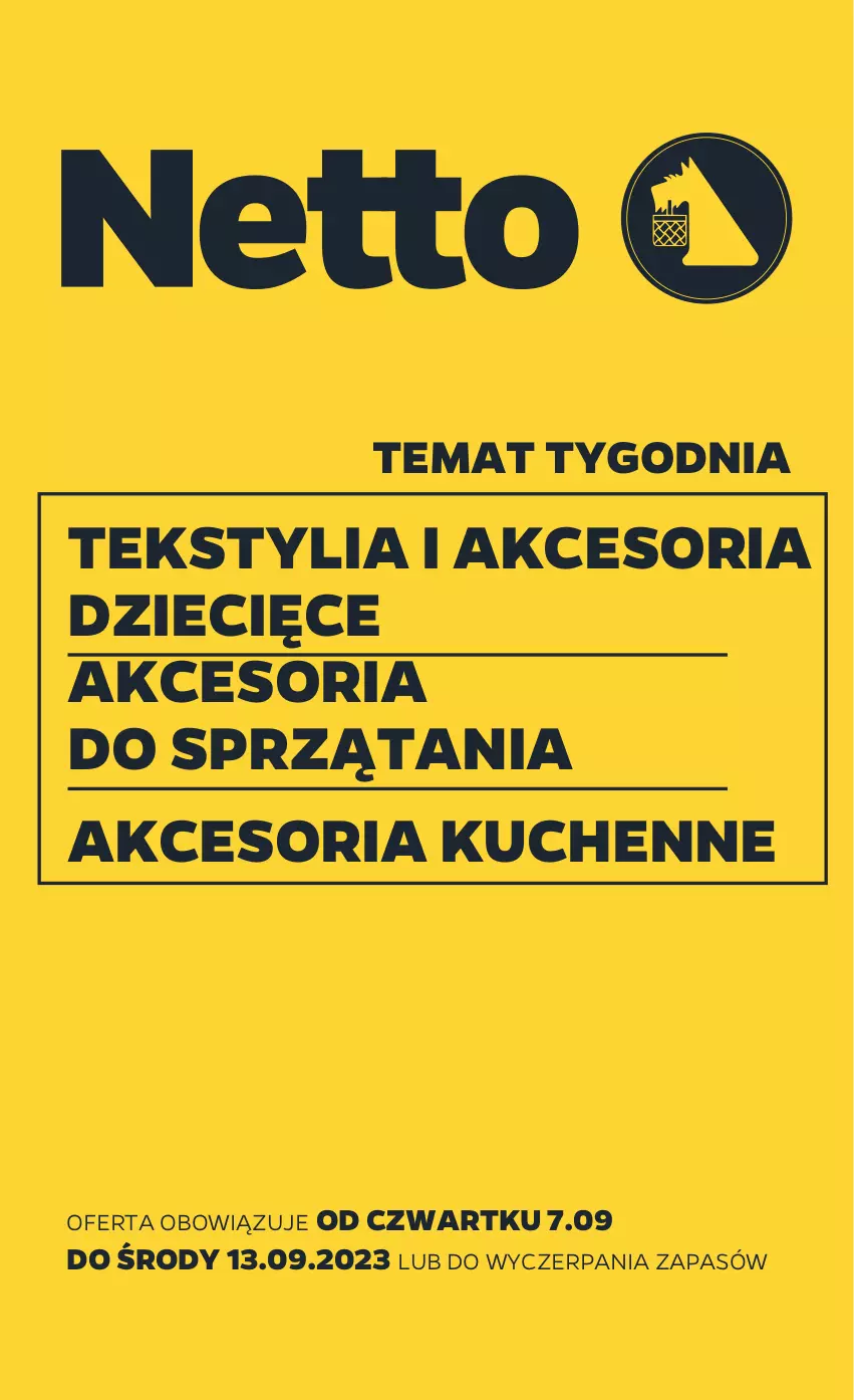 Gazetka promocyjna Netto - Akcesoria i dodatki - ważna 07.09 do 13.09.2023 - strona 1 - produkty: Dzieci