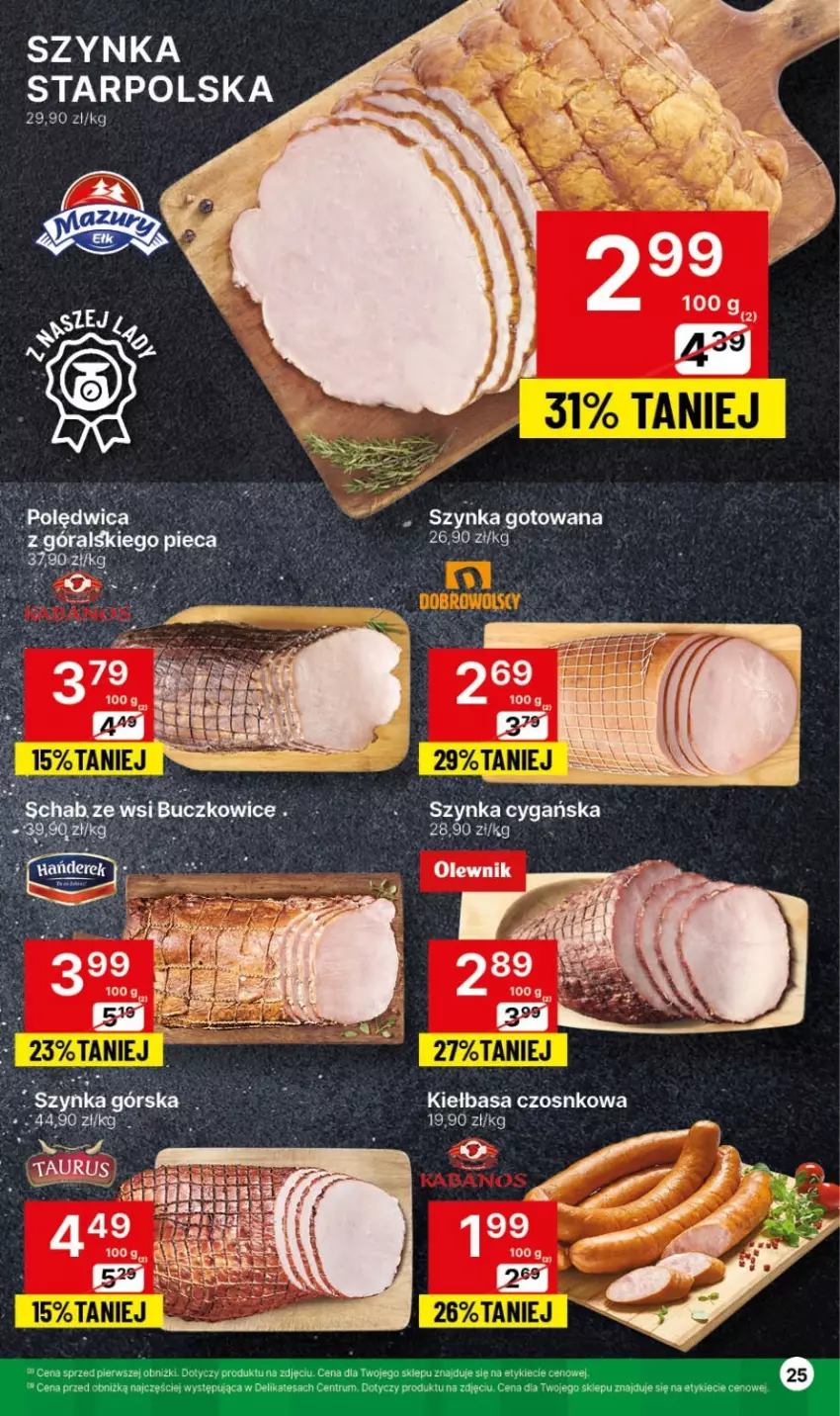 Gazetka promocyjna Delikatesy Centrum - NOWA GAZETKA Delikatesy Centrum od 4 marca! 4-10.03.2024 - ważna 04.03 do 10.03.2024 - strona 25 - produkty: Olewnik, Rum, Szynka, Szynka cygańska