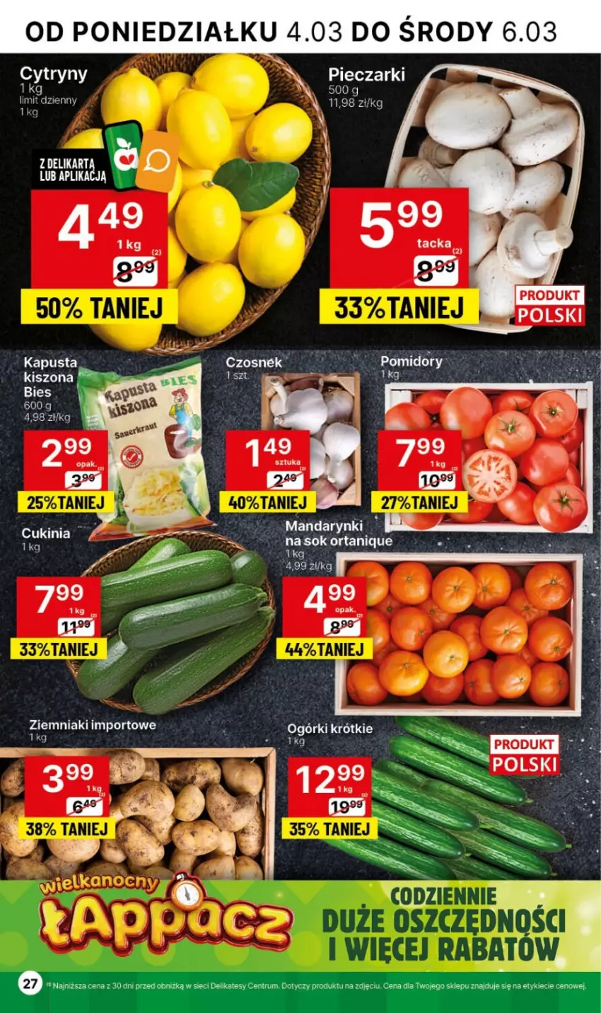 Gazetka promocyjna Delikatesy Centrum - NOWA GAZETKA Delikatesy Centrum od 4 marca! 4-10.03.2024 - ważna 04.03 do 10.03.2024 - strona 27 - produkty: Cytryny, Mandarynki, Piec, Por, Rum, Ziemniaki