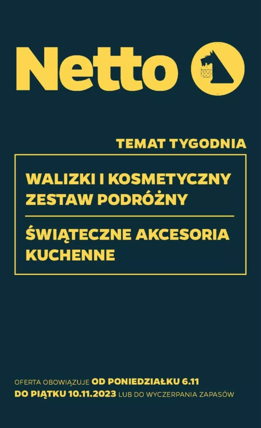 Gazetka promocyjna Netto - ważna 06.11 do 10.11.2023 - strona 1 - produkty: Taca