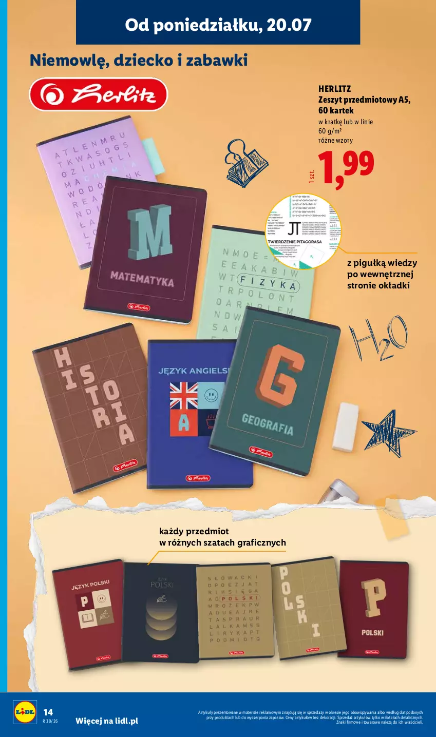 Gazetka promocyjna Lidl - Katalog ważny od 20.07 - ważna 20.07 do 25.07.2026 - strona 14 - produkty: Dzwonek, Gra, Grafika