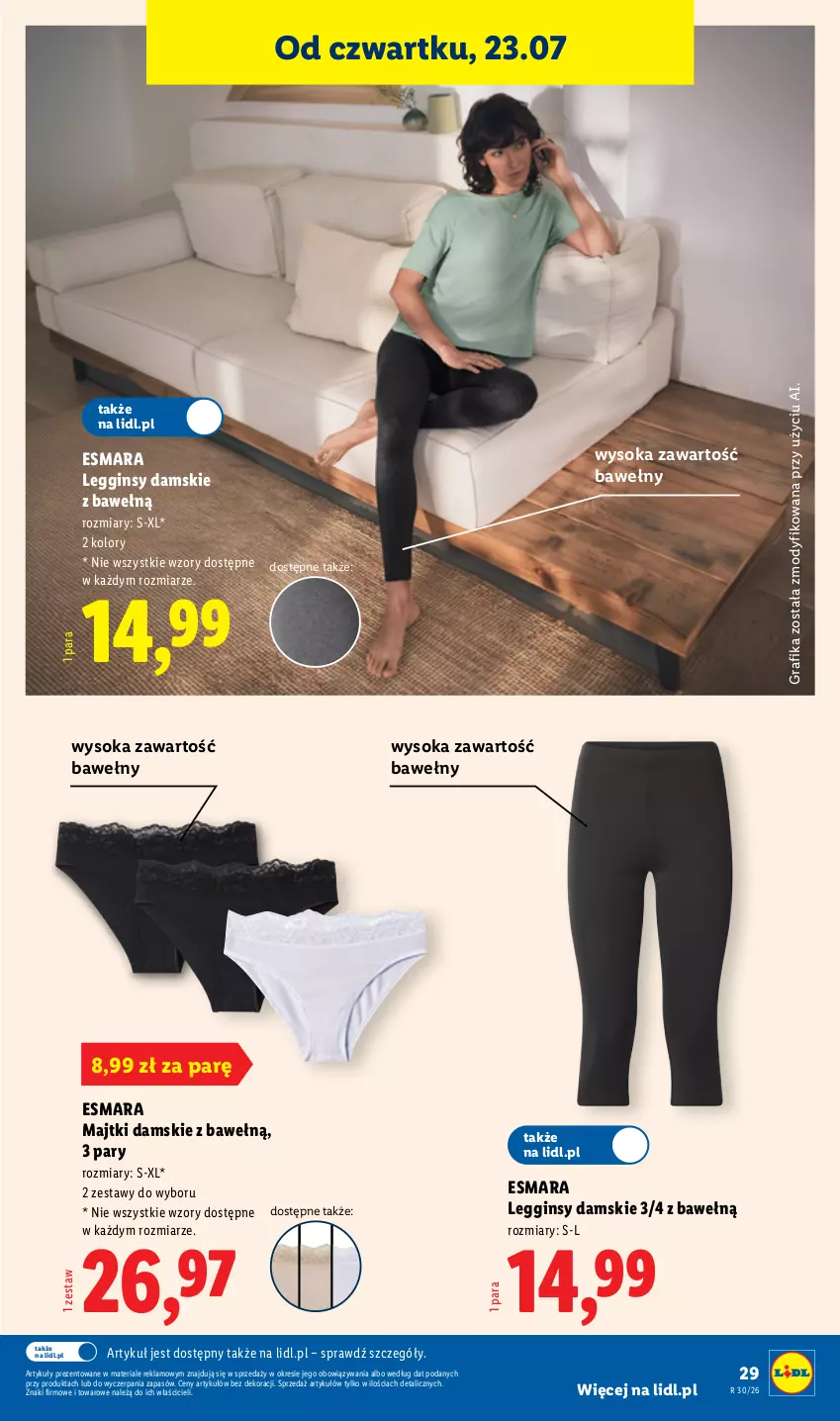 Gazetka promocyjna Lidl - Katalog ważny od 20.07 - ważna 20.07 do 25.07.2026 - strona 37 - produkty: Gin, Gra, Grafika, Legginsy, Majtki, Sok