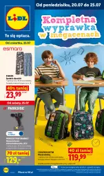 Gazetka promocyjna Lidl - Katalog ważny od 20.07 - Gazetka - ważna od 25.07 do 25.07.2026 - strona 1 - produkty: Parkside, Gra, Akumulatorowa wiertarkowkrętark, Wiertarkowkrętarka, Plecak, Tarka, Wkręt, Wkrętarka, Spodnie, Grafika, Akumulator