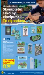 Gazetka promocyjna Lidl - Katalog ważny od 20.07 - Gazetka - ważna od 25.07 do 25.07.2026 - strona 10 - produkty: Minecraft, Długopis, Klej, Piórnik