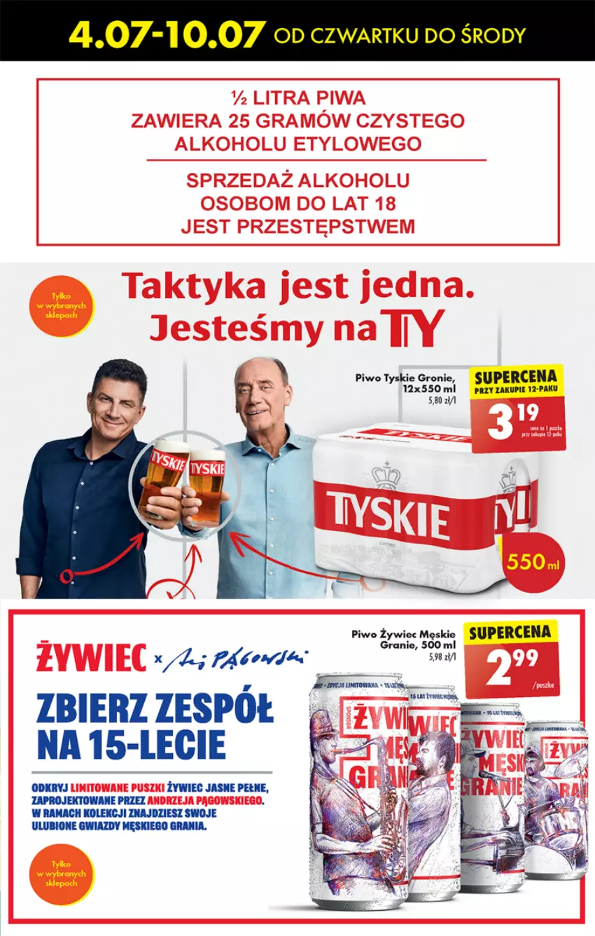 Gazetka promocyjna Biedronka - Od czwartku - ważna 04.07 do 10.07.2024 - strona 47 - produkty: Gra, Piwo, Rama, Tyskie