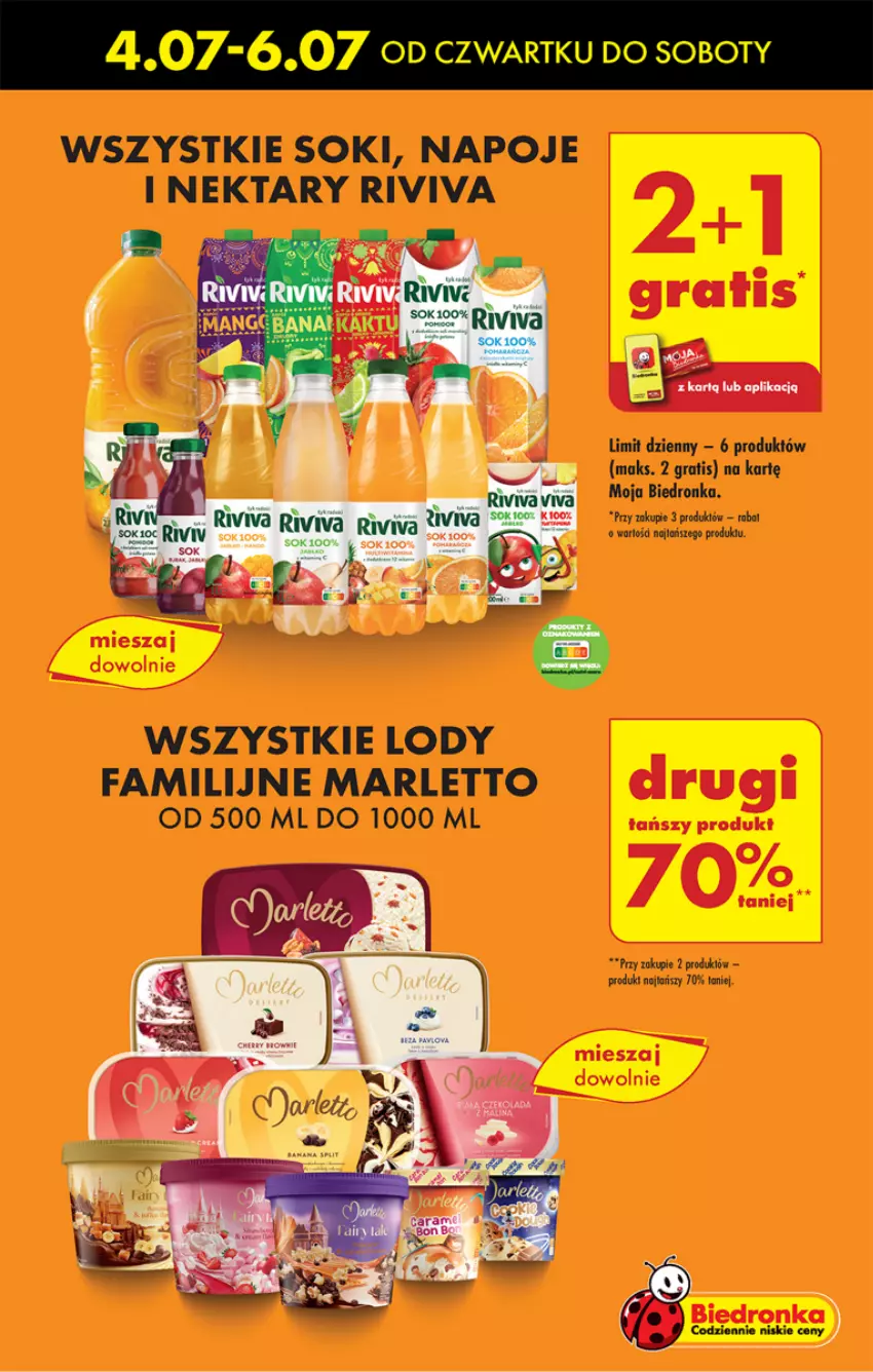 Gazetka promocyjna Biedronka - Od czwartku - ważna 04.07 do 10.07.2024 - strona 5 - produkty: Dron, Fa, Gra, Lody, Napoje, Nektar, Sok