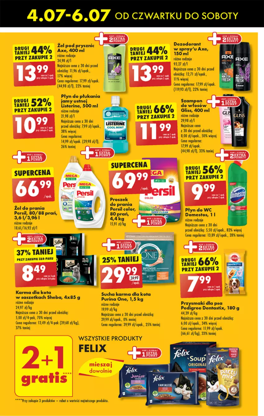 Gazetka promocyjna Biedronka - Od czwartku - ważna 04.07 do 10.07.2024 - strona 57 - produkty: Dezodorant, Domestos, Felix, Listerine, Pedigree, Persil, Płyn do płukania, Płyn do wc, Proszek do prania, Przysmaki, Sheba, Szampon