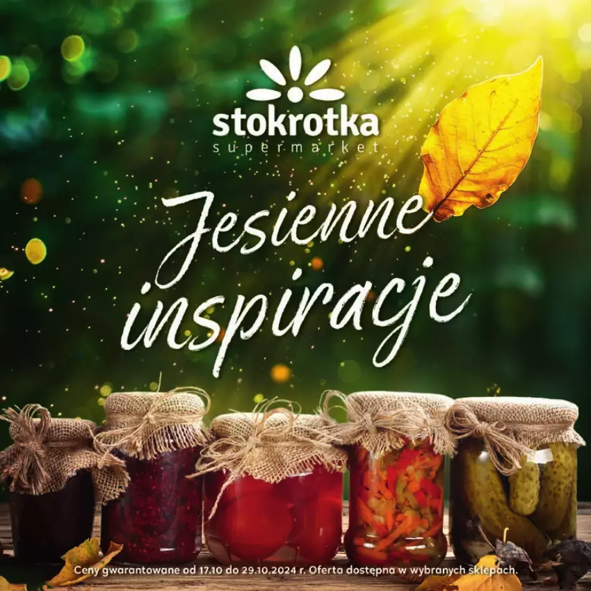 Gazetka promocyjna Stokrotka - Jesienne Inspiracje - ważna 17.10.2023 do 29.10.2024 - strona 1