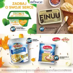 Gazetka promocyjna Stokrotka - Jesienne Inspiracje - Gazetka - ważna od 29.10 do 29.10.2024 - strona 12 - produkty: Mozzarella, Warzywa, Ser, Twaróg, Président, Optima, Margaryna, Galbani, Miks tłuszczowy, Owoce, Finuu, Mięso